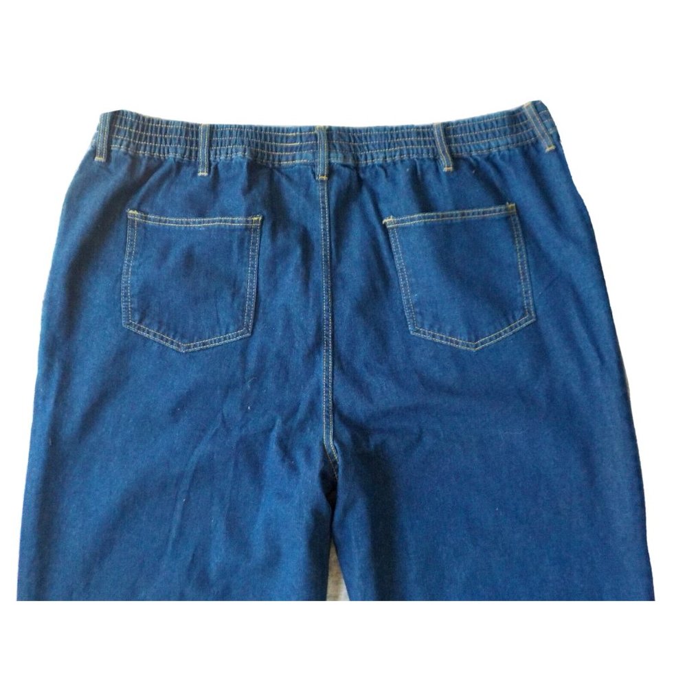 King Size 3X x 40 Big & X-Tall Blue Denim Jeans Unhemmed - Picture 4 of 5